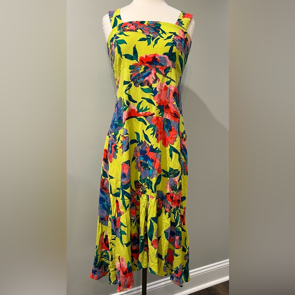 Vince Camuto Floral Maxi Dress - Yellow and Multicolor - Picture 2 of 6